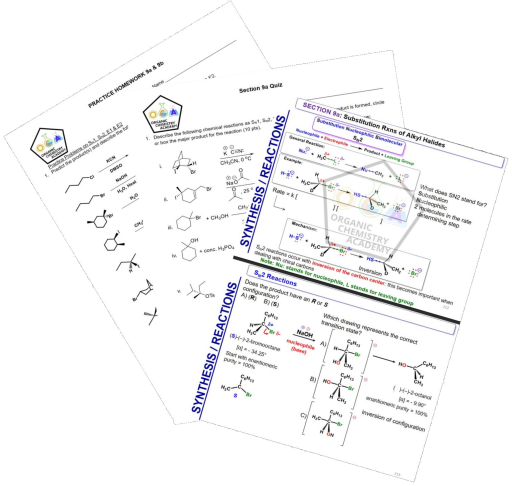 Student notes and materials